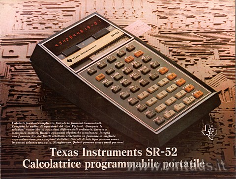 SR-52 calcolatrice programmabile portatile