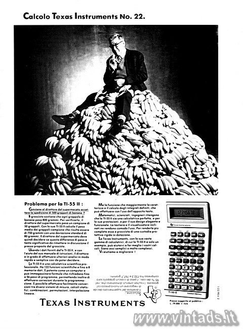 2481x3353 JPG Calcolo Texas Instruments No. 22
Problema per la TI-55 II:
Conviene al dire