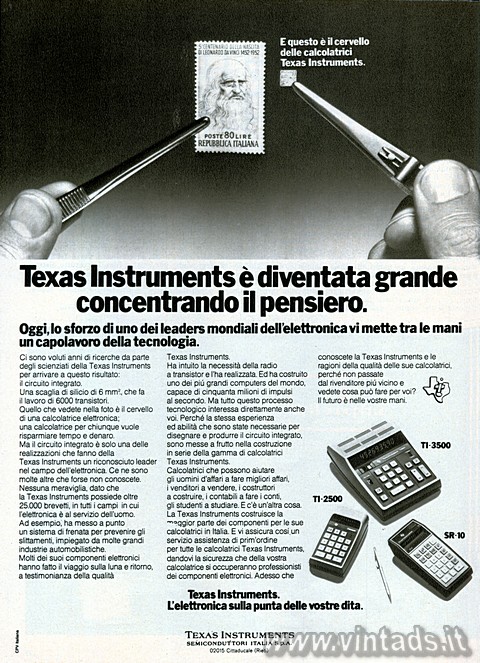Texas Instruments  diventata grande concentrando il pensiero.

Oggi, lo sforz