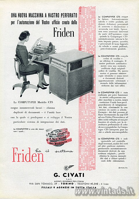2415x3453 JPG UNA NUOVA MACCHINA A NASTRO PERFORATO
per l'automazione del Vostro ufficio