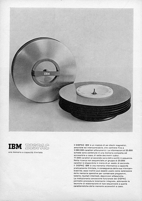 3262x4604 JPG IBM DISPAC una memoria a capacità illimitata
II DISPAC IBM è un modulo di sei