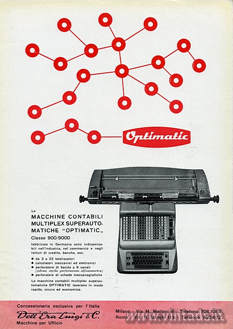 Le
MACCHINE CONTABILI MULTIPLEX SUPERAUTOMATICHE 