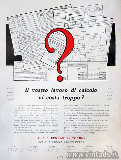 ferraris, comptometer