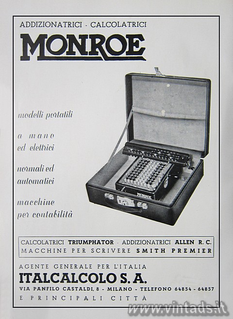 montoe triumphator allen r.c. smith premier italcalcolo