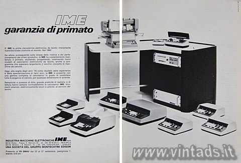 5396x3666 JPG IME garanzia di primato
La IME è la prima calcolatrice elettronica da tavolo i