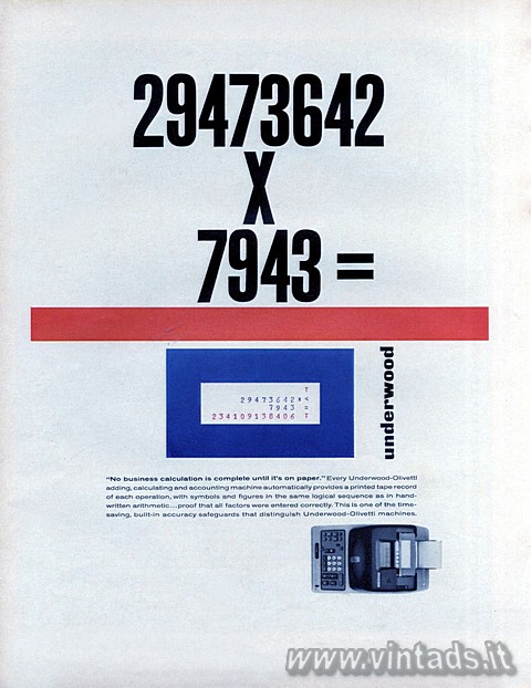 1235x1600 JPEG
OGGETTO VISITABILE
NEL NOSTRO MUSEO 29473642 x 7943 = 234109138406 T
"No business calculation is complete until
