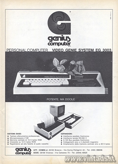 Video Genie System EG 3003