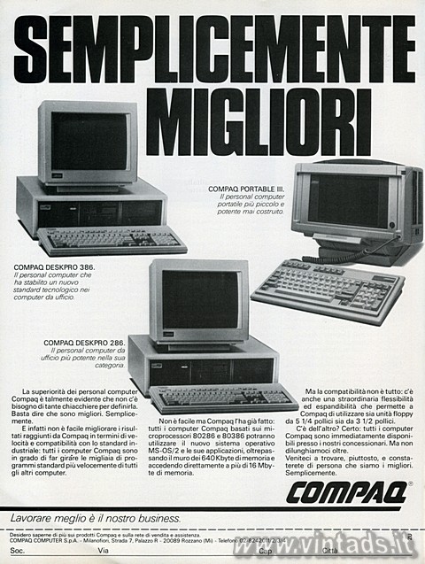 Semplicemente migliori, Compaq