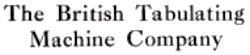 logo British tabulating machine
