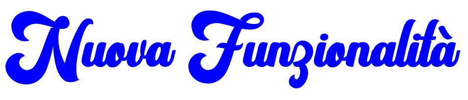 nuova funzionalità