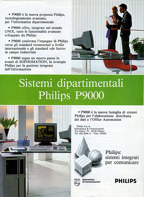 • P9000 è la nuova proposta Philips, tecnologicamente avanzata, per l'inform