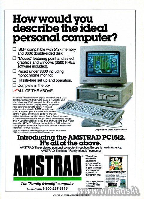 How would you describe the ideal personal computer?

[ ] IBM compatible with 