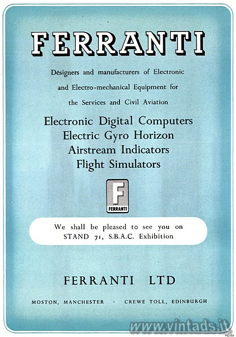 courtesy of The Aviation Ancestry - British Aviation Industry Advertisements 190