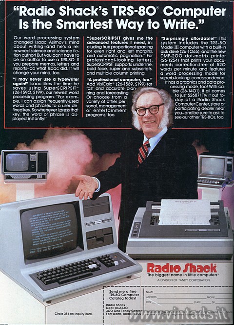 Radio Shacks TRS-80 Computer Is the Smartest Way