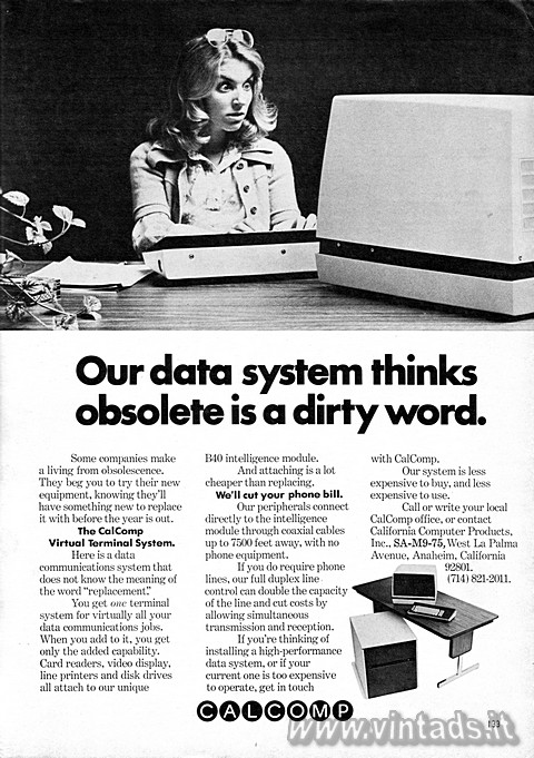 Our data system thinks obsolete is a dirty word.
