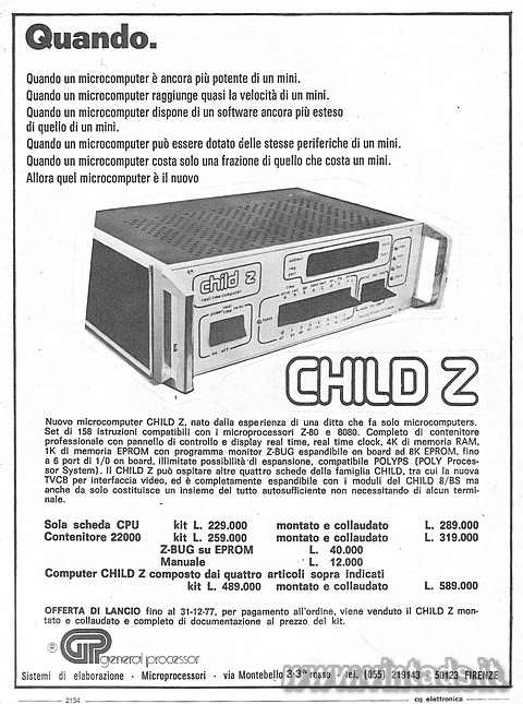 Quando.
Quando un microcomputer  ancora pi pote