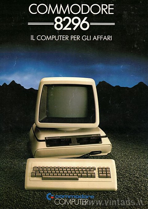 Commodore 8296 - Il computer per gli affari
Nuovo Commodore 8296. Docile e pote