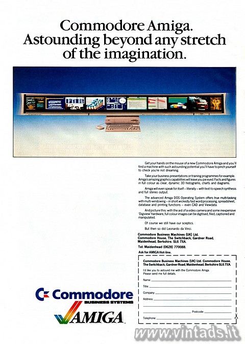 Commodore Amiga.
Astounding beyond any stretch of