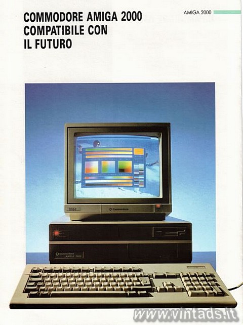 Commodore Amiga 2000
Compatibile con il futuro.
Il PC per l'oggi e per il 