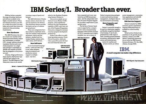 IBM Series/1. Broader than ever.

IBM has furthe