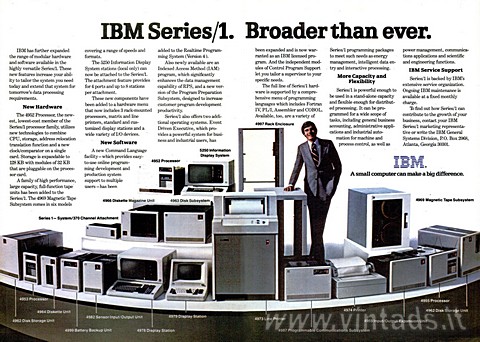 IBM Series/1. Broader than ever.

IBM has furthe