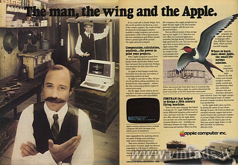 The man, the wing and the Apple.
If you could tal