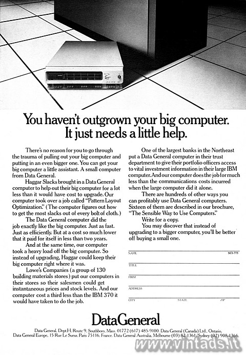 You haven't outgrown your big computer.
It ju
