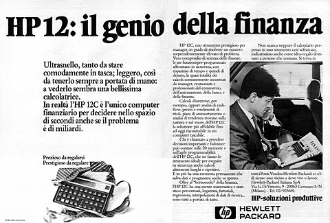 HP12: il genio della finanza

Ultrasnello, tanto da stare comodamente in tasca