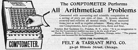 The COMPTOMETER Performs All Arithmetical Problems