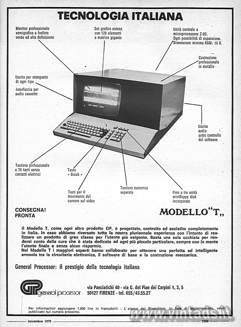 TECNOLOGIA ITALIANA
Modello T

Tastiera profess