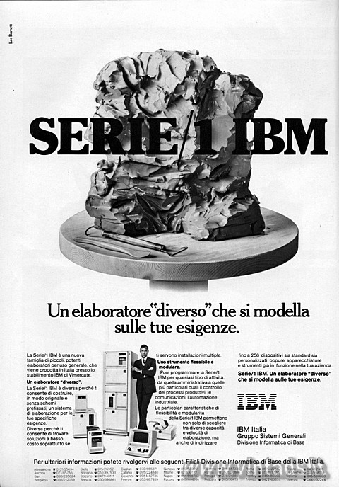 Serie/1 IBM
Un elaboratore "diverso" che si modella sulle tue esigenze.