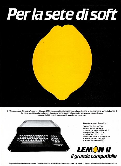 Per la sete di soft

Il "Biprocessore Compatto", con un drive da 160 k