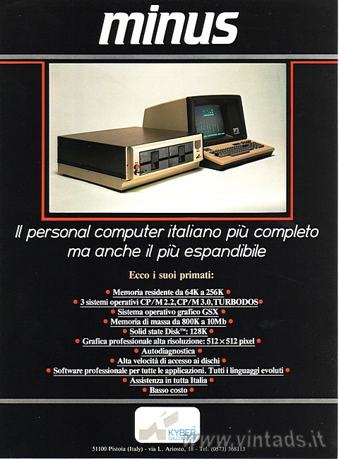 minus
Il personal computer italiano più completo