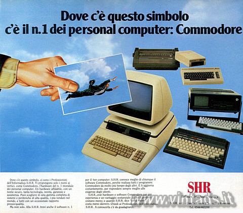 Dove c'è questo simbolo c'è il n.1 dei personal computer: Commodore
Dov