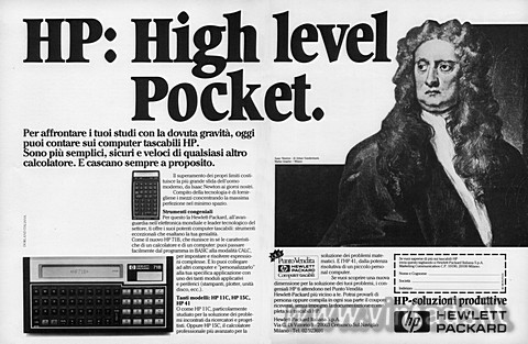 HP: High level Pocket.
Per affrontare i tuoi studi con la dovuta gravità, oggi 