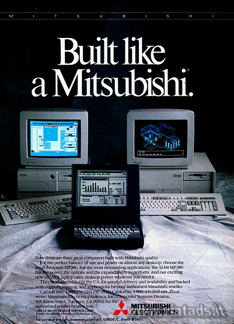 Built like a Mitsubishi.
Now there are three great computers built with Mitsubi