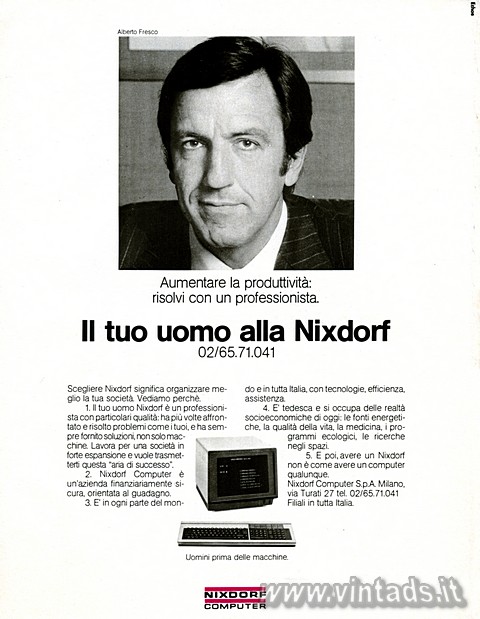 Alberto Fresco
Aumentare la produttivit: risolvi con un professionista.
Il tu