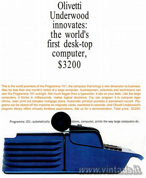 Olivetti Underwood innovates:
Olivetti Underwoo