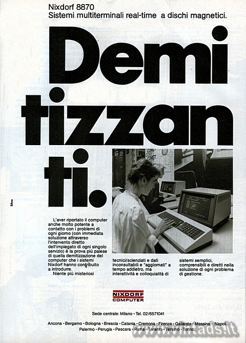 3177x4431 JPG Demitizzanti
Nixdorf 8870
Sistemi multiterminali real-time a dischi magnetici.