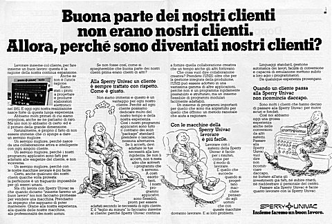 6434x4355 JPG
Buona parte dei nostri clienti non erano nostri clienti.
Allora, perché son