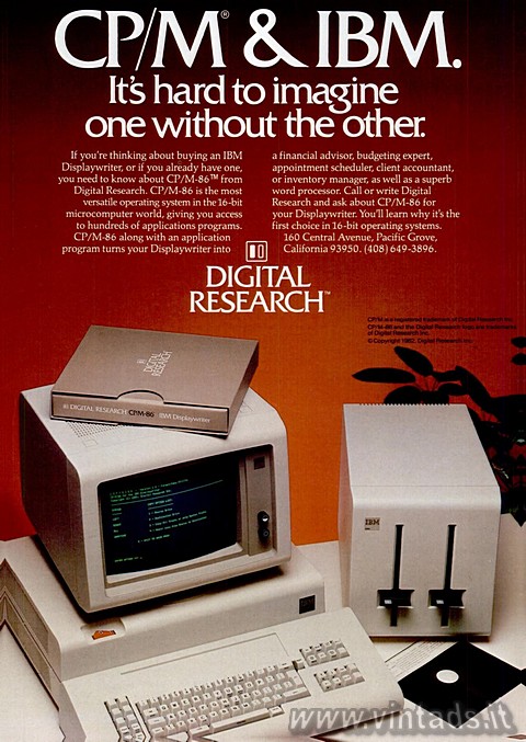 CP/M & IBM.
It´s hard to imagine one without the other.

If you're t