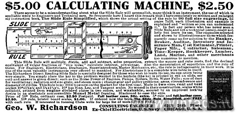 $5.00 CALCULATING MACHINE, $2.50
There seems to be a misunderstanding about wha