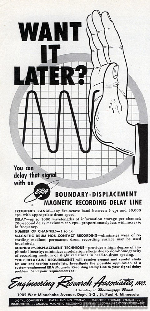 WANT IT LATER?
You can delay that signal with an
ERA BOUNDARY-DISPLACEMENT MAG