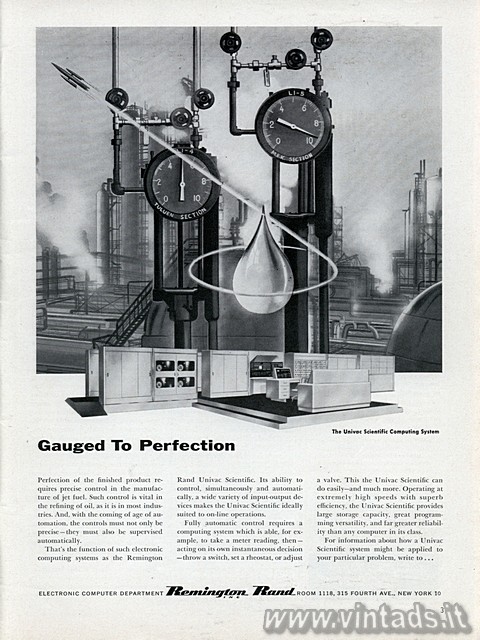 Gauged To Perfection
The UNIVAC scientific computing system

Perfection of th
