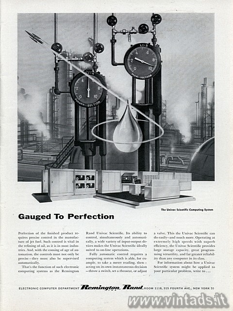 Gauged To Perfection
The UNIVAC scientific computing system

Perfection of th