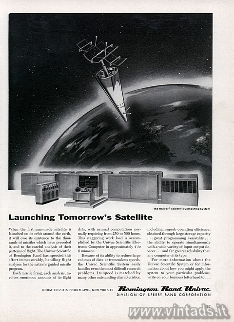 Launching Tomorrows Satellite
The UNIVAC scienti