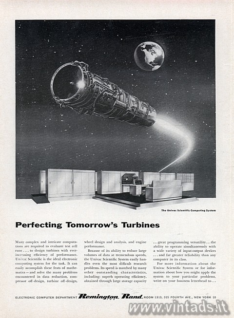 Perfecting Tomorrows Turbines
The UNIVAC scientific computing system

Many c