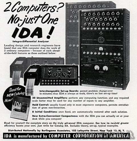 2 Computers? No-Just One
IDA!
Integro-Differential Analyzer
Leading design an