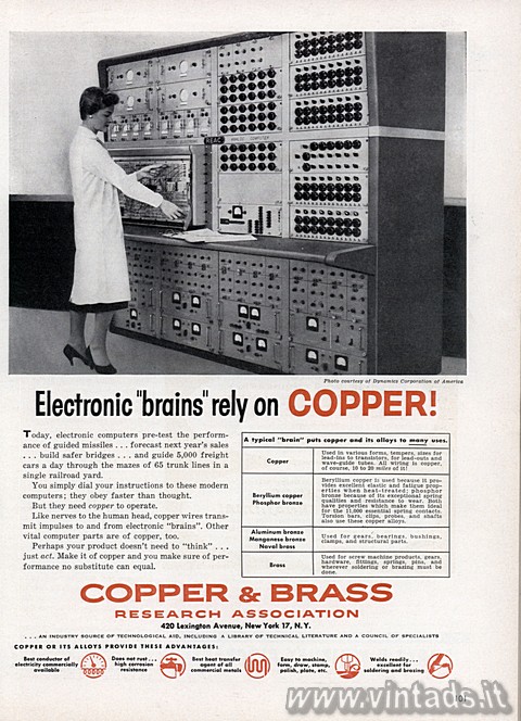 Electronic “brains” rely on COPPER!

Photo curtesy of Dynamics Corporation of 