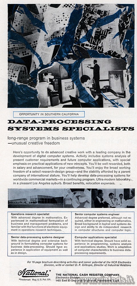 OPPORTUNITY IN SOUTHERN CALIFORNIA
DATA-PROCESSIN